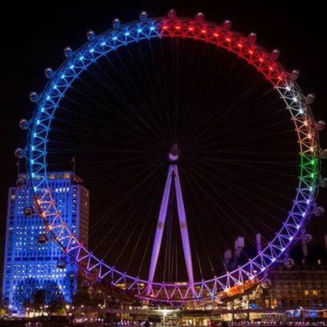 London Eye lit up for Facebook