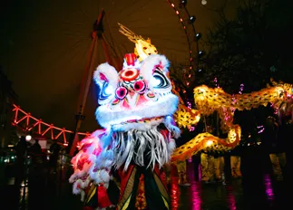 Lunar New Year Lion Dance at the London Eye